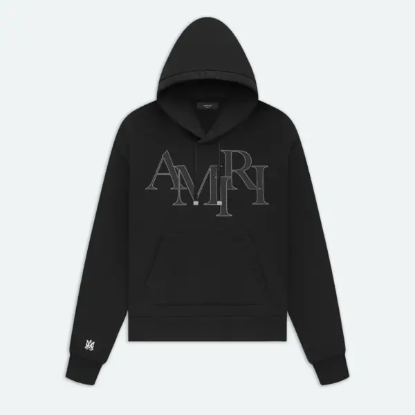 AMIRI STAGGERED LOGO HOODIE