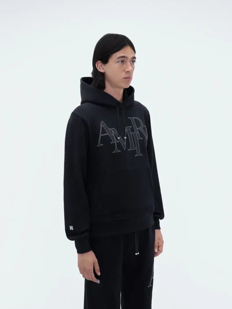 AMIRI STAGGERED LOGO HOODIE - Image 3